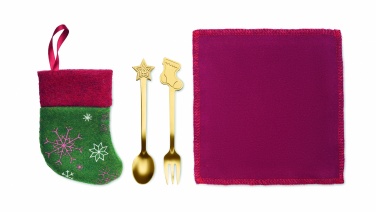 Logotrade liikelahja tuotekuva: Jälkiruokailusetti jouluun