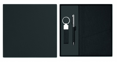 Logotrade mainostuotet kuva: 3-osainen lahjasetti lahjapakkauksessa mukautettavalla painatuksella