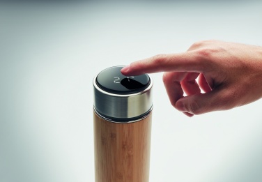 Logotrade mainostuote tuotekuva: Bambu termospullo 480 ml PANAY