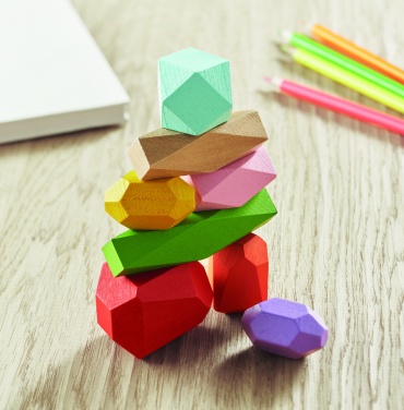 Logo trade mainoslahjat tuotekuva: Pinottavat puukivet