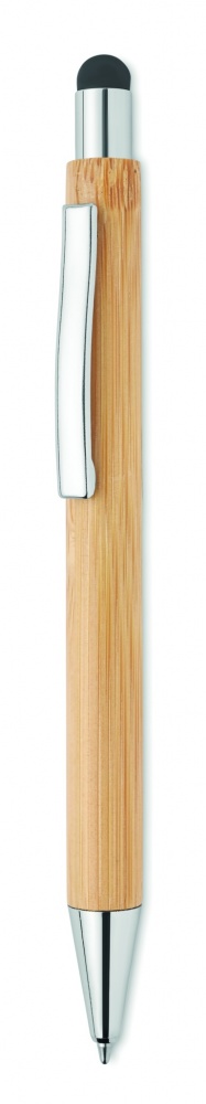 Logotrade liikelahjat mainoslahjat tuotekuva: Bambuinen kuulakärkikynä sinisellä musteella
