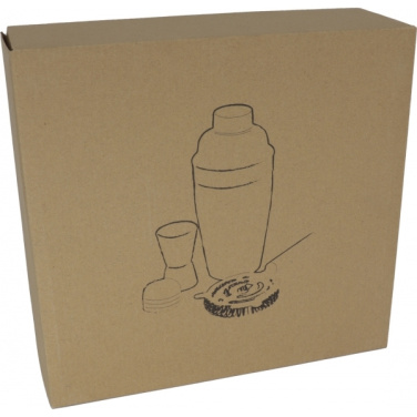 Logo trade mainoslahjat tuotekuva: Metallinen cocktailsetti, 3-osainen MESSINA