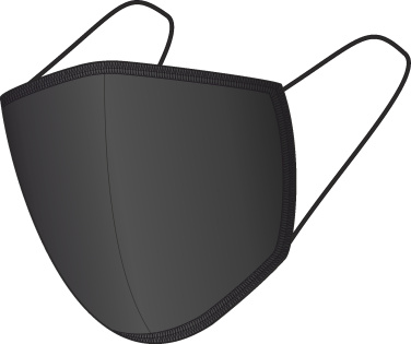 Logotrade mainoslahjat ja liikelahjat tuotekuva: BLACK-BLACK puuvillamaski 140116500