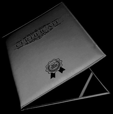 Logotrade mainoslahja tuotekuva: Sertifikaattikansi 152019