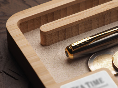 Logo trade mainoslahja kuva: Puinen työpöydän järjestäjä 1818292