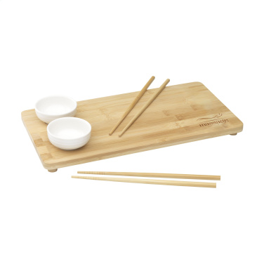 Logotrade mainoslahjat kuva: Temaki Bamboo Sushi Tray lahjasetti