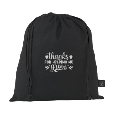 Logo trade liikelahja mainoslahja tuotekuva: Lahjapussi GRS kierrätettyä puuvillaa (150 g/m²) M