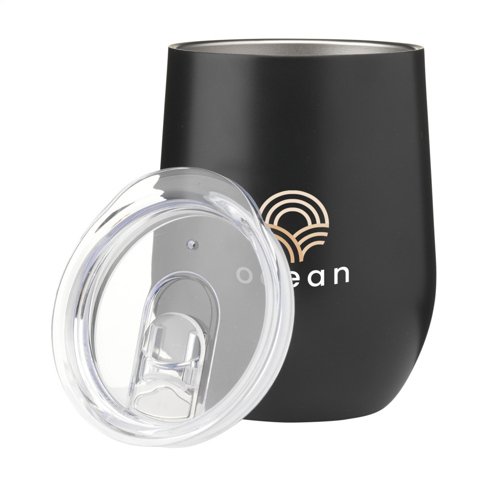 Logotrade mainostuote tuotekuva: Huevo RCS Recycled Steel Cup 350 ml lämpökuppi