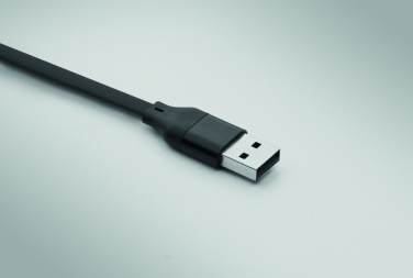 Logotrade mainoslahja ja liikelahja kuva: 60 W kaapeli-avaimenperä kierrätettyä ABS-muovia