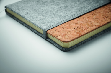 Logo trade mainoslahja kuva: A5 RPET korkkimuistikirja