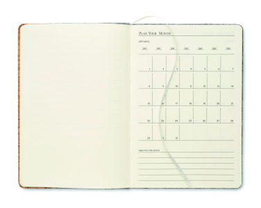 Logo trade mainoslahja ja liikelahja tuotekuva: A5 RPET korkkimuistikirja