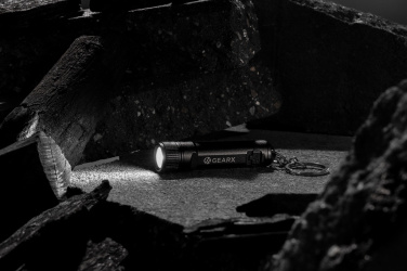 Logotrade liikelahja tuotekuva: Gear X ladattava erittäin kirkas avaimenperä taskulamppu