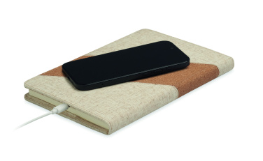 Logo trade mainostuote kuva: A5-muistikirja/ 15 W laturi