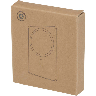 Logotrade liikelahja mainoslahja kuva: Acrab 5 000 mAh:n ja 15 W:n magneettinen langaton varavirtalähde, jossa 20 W:n PD – valmistettu kierrätetystä muovista