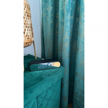 Logo trade liikelahja mainoslahja tuotekuva: Herätyskello ja langaton laturi ADELAIDE