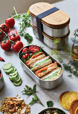 Logotrade liikelahja mainoslahja kuva: Black+Blum teräksestä valmistettu kaksiosainen eväsrasia