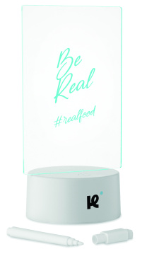 Logo trade mainoslahja kuva: Valaistu LED-muistitaulu