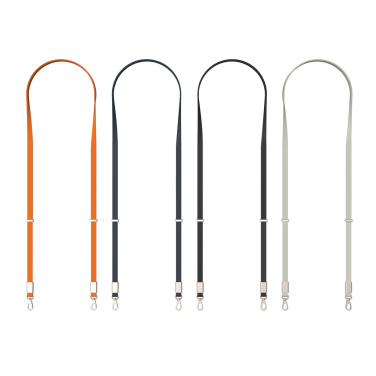 Logotrade liikelahja mainoslahja kuva: Nivo RCS-kierrätetty PET crossbody-kaulanauha