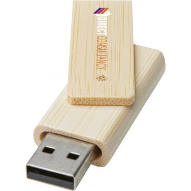 Logotrade firminės dovanos nuotrauka: Pasukite 16 GB bambuko USB atmintinę