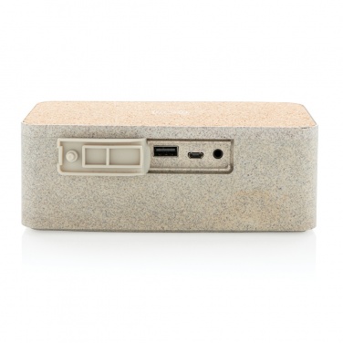 Logotrade reklaminės dovanos nuotrauka: Wheatstraw belaidžio įkrovimo garsiakalbis