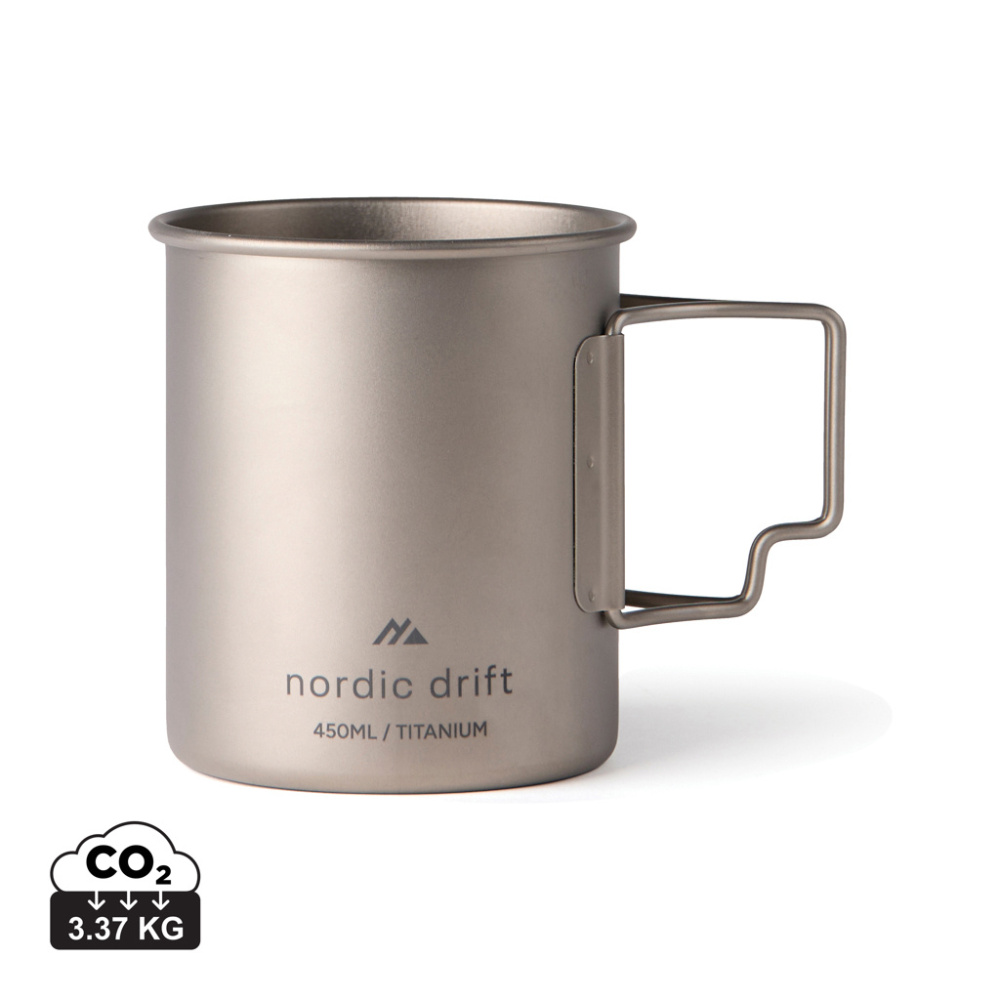 Logotrade firminės dovanos nuotrauka: „Nordic Drift Trail Ultra Light Titanium“ 450 ml puodelis