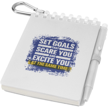 Logotrade reklaminiai produktai nuotrauka: „Lig Mini“ perdirbto lauko užrašų knygelės ir tušinuko rinkinys minkštais viršeliais (juodas rašalas)