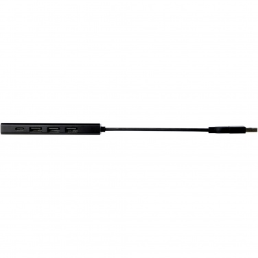 Logotrade ziemassvētku dāvanas foto: Rise RCS pārstrādāta alumīnija USB 2.0 centrmezgls