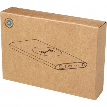 Logotrade Ideja dāvanas foto: Juice 4000 mAh C tipa pārstrādāta alumīnija bezvadu barošanas banka 