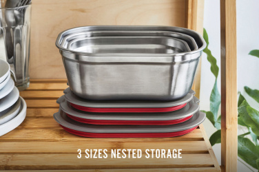 Logotrade ziemassvētku dāvanas foto: Black+Blum ēdienu sagatavošanas kastīšu (3 gab.) komplekts, mazs, vidējs, liels