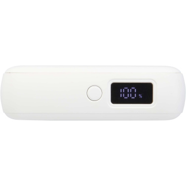 Logotrade biznesa dāvanas foto: Acrux 10.000 mAh 35W planšetdatora pārnēsājamais akumulators ar iebūvētu C tipa kabeli - izgatavots no pārstrādātas plastmasas