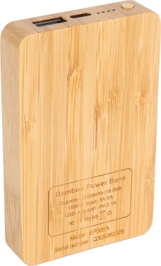 Logotrade ziemassvētku dāvanas foto: 5000 mAh barošanas bloks ar izgaismotu logotipu