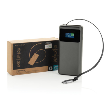 Logotrade Ideja dāvanas foto: Quantum RCS īpaši ātra PD45W 10.000mAh pārnēsājamā baterija ar ekrānu