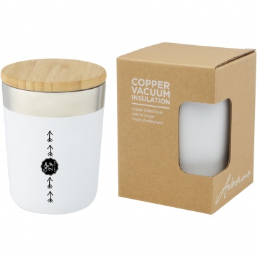 Логотрейд pекламные cувениры картинка: Lagan Кружка из нержавеющей стали объемом 300 мл и бамбуковой крышкой