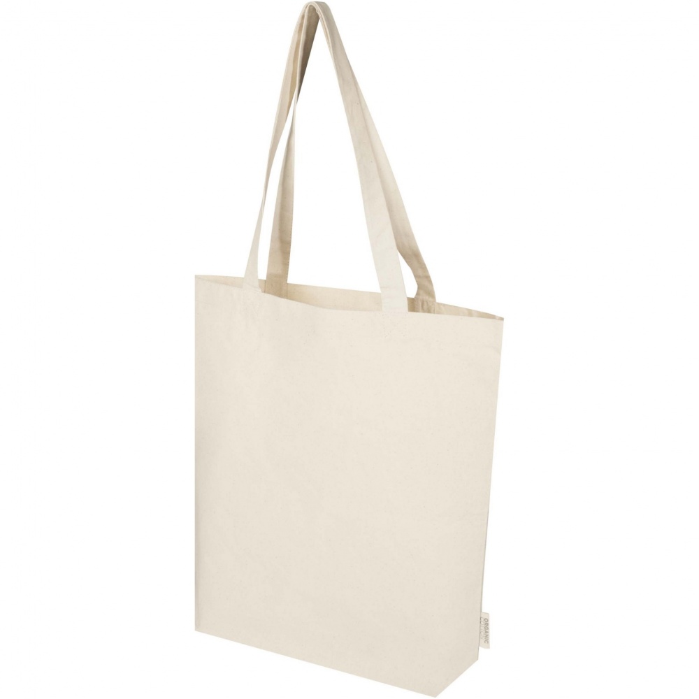 Лого трейд pекламные подарки фото: Orissa 180 g/m² organic wide bottom tote bag 11L