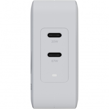 Логотрейд бизнес-подарки картинка: Xtorm XVC2067 GaN Ultra дорожное зарядное устройство мощностью 67 Вт с кабелем USB-C PD мощностью 100 Вт