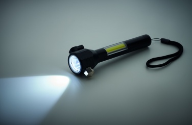 Лого трейд pекламные продукты фото: 3-в-1 алюминиевый фонарь с аварийным молотком и резаком для ремня безопасности, с возможностью нанесения индивидуальной печати