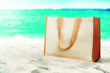 Лого трейд бизнес-подарки фото: Сумка шоппер из джута