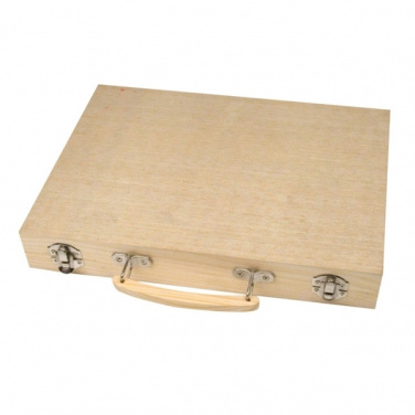 Лого трейд pекламные cувениры фото: Большой деревянный набор для рисования МАКСИ