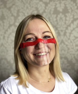 Логотрейд pекламные cувениры картинка: Защитный экран HESTIA - прозрачная маска для рта и носа 1452162