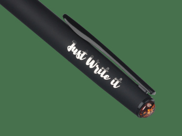 Лого трейд бизнес-подарки фото: Шариковая ручка с камнем AMBER 2070036