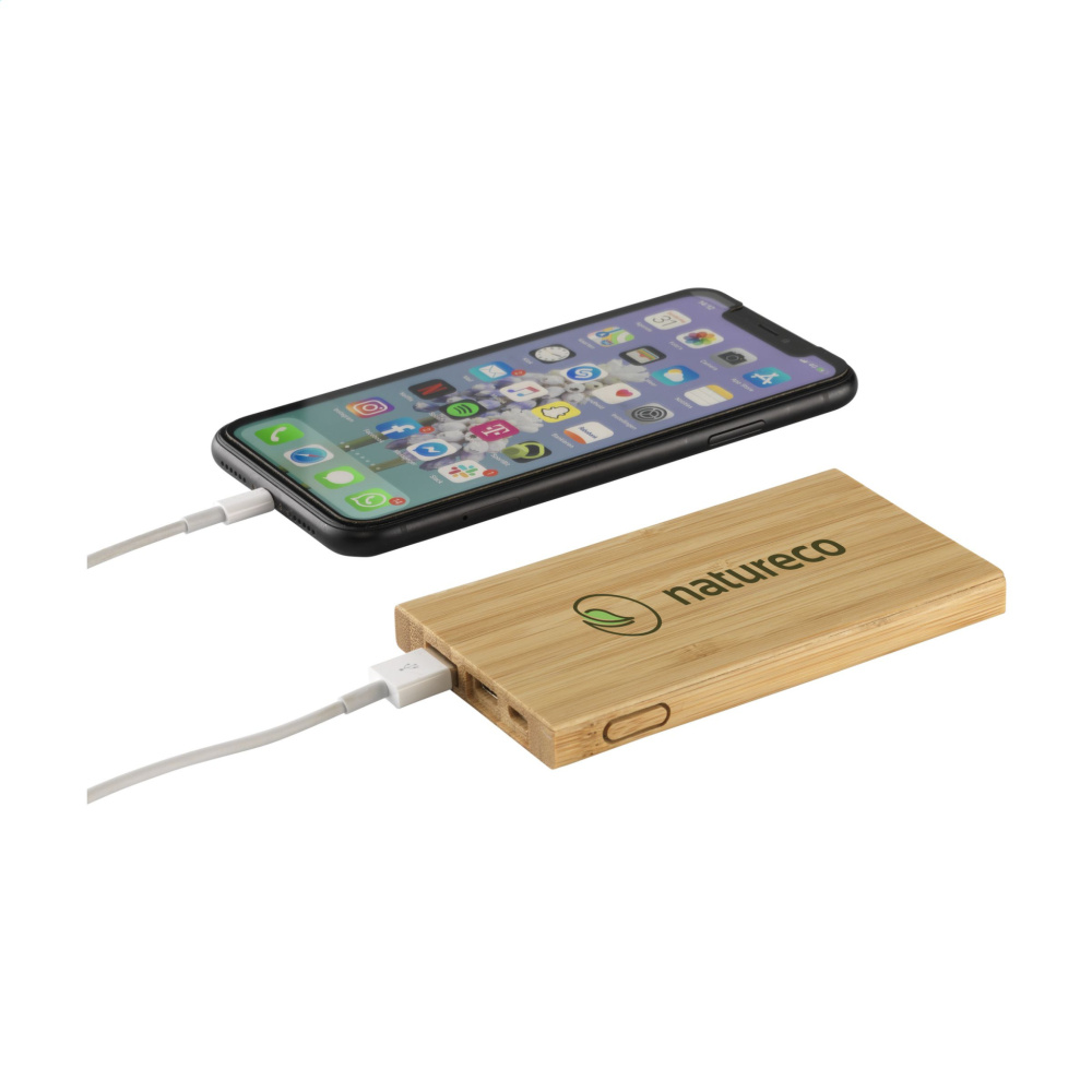 Лого трейд pекламные продукты фото: Внешнее зарядное устройство Bamboo 4000 Powerbank
