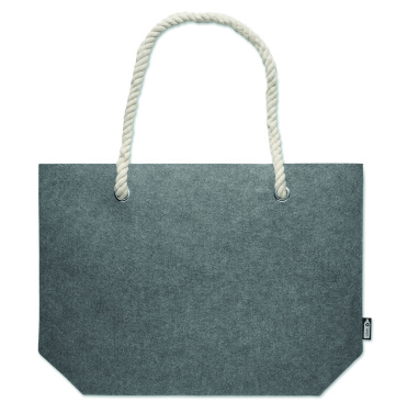 Логотрейд pекламные cувениры картинка: RPET felt beach bag