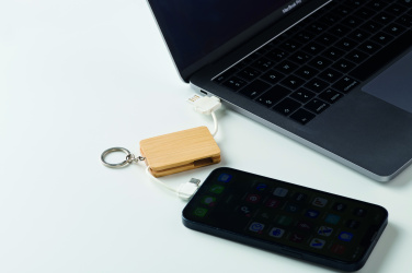 Логотрейд pекламные подарки картинка: Key ring charging cable