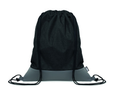 RPET PU drawstring bag 2 tone