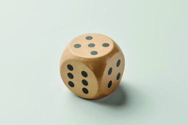 Логотрейд pекламные продукты картинка: Schima wooden dice 5cm dia