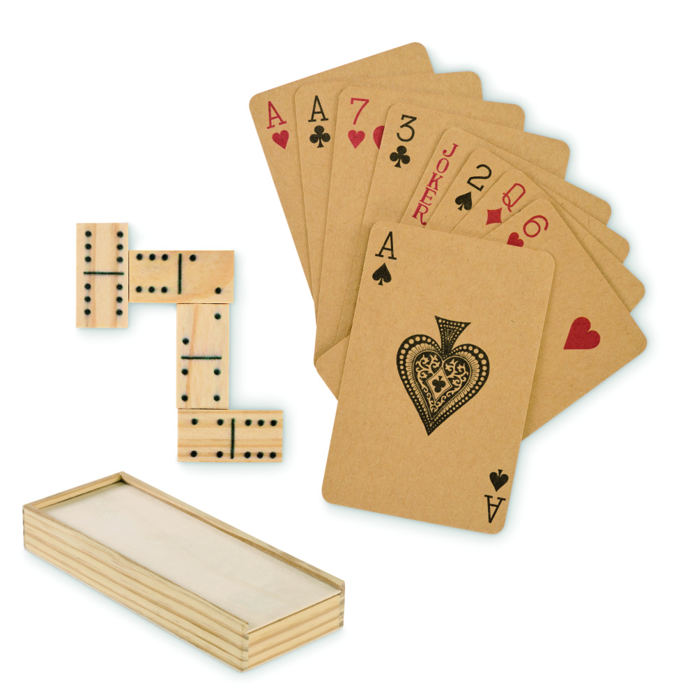Лого трейд pекламные продукты фото: Domino and cards set