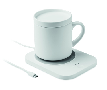 Лого трейд pекламные подарки фото: Wireless charger mug warmer set
