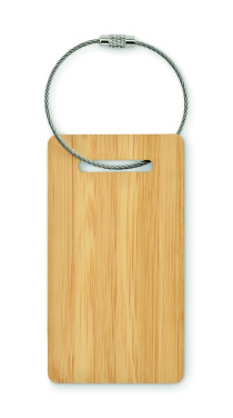 Логотрейд pекламные подарки картинка: Bamboo luggage tag