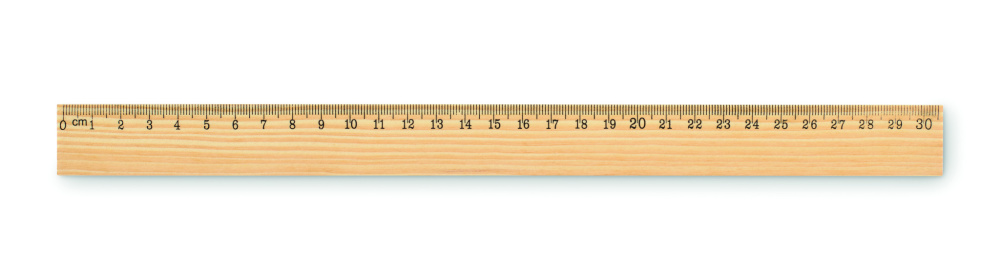 Лого трейд pекламные cувениры фото: Wooden ruler 30cm