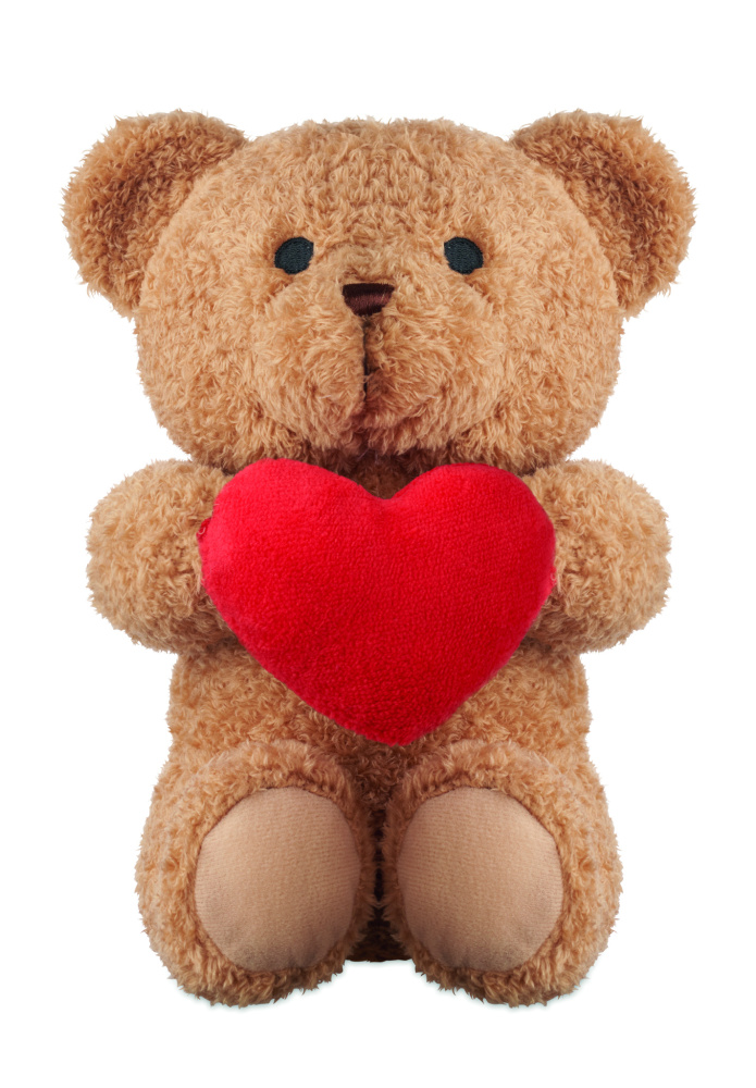 Логотрейд pекламные cувениры картинка: Teddy bear with heart 23cm